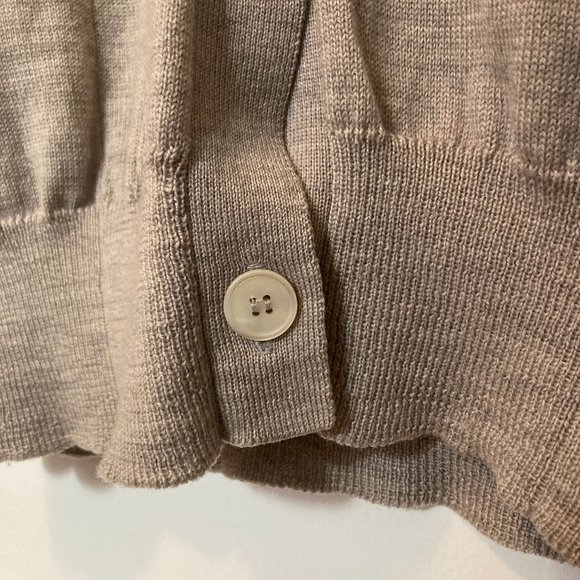 Miu Miu Light Gray 100% Wool Cardigan sz 44 - Picture 2 of 7